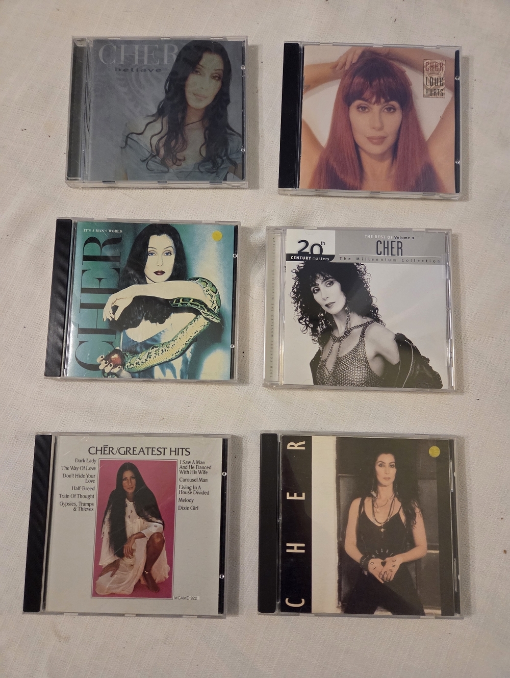 Cher CD Lot - 6 Pop/Rock Albums - Cher